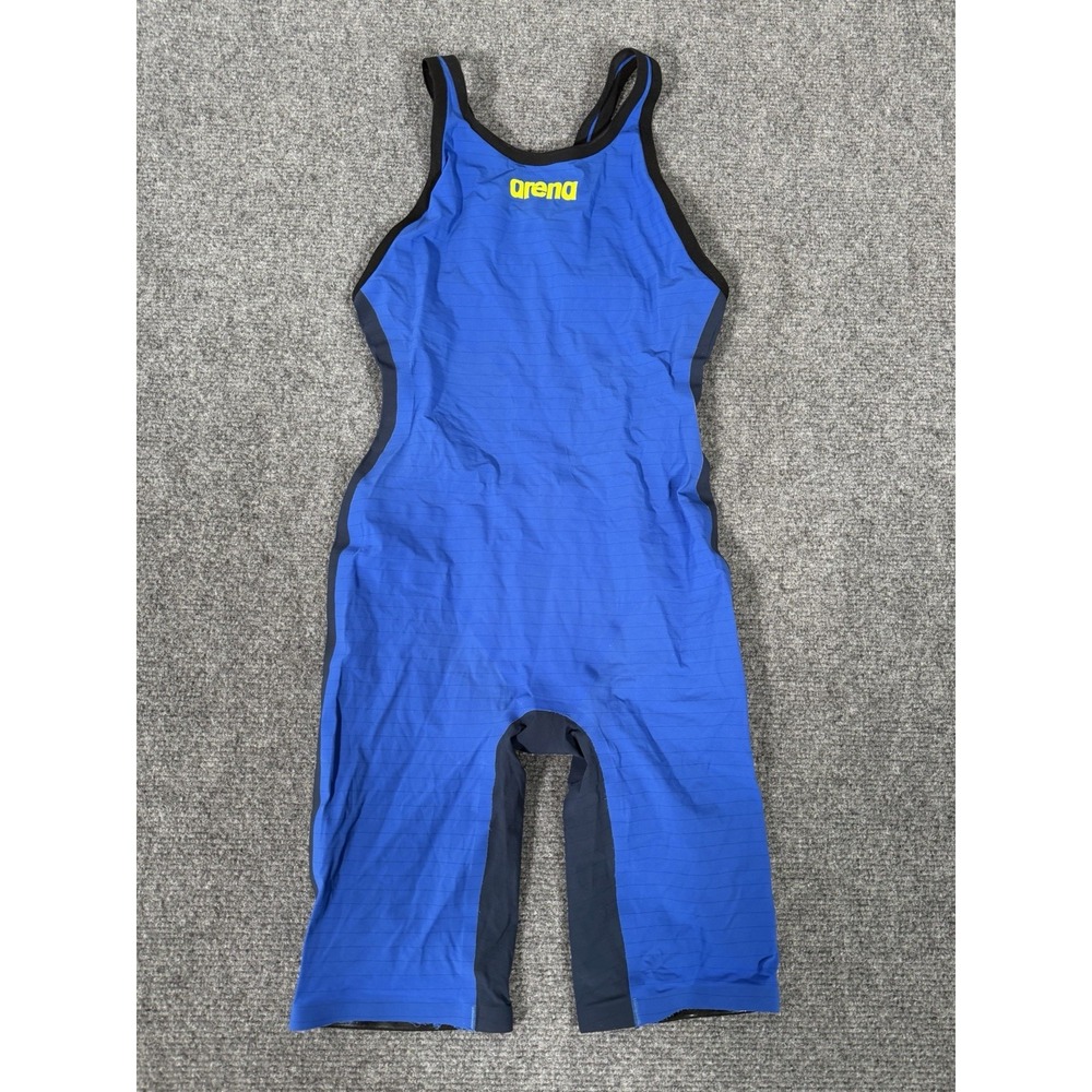 Arena Powerskin Carbon Air 2 Open Back Racing Swimsuit Blue US 26